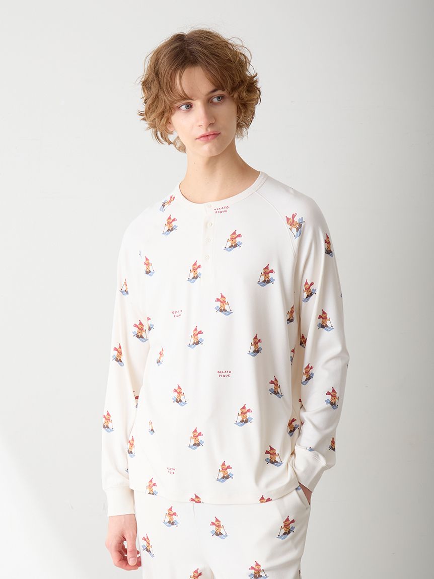 新品タグ付　ルームウェア　ジェラトーニ　長袖　ジェラートピケ gelato pique（ジェラートピケ） ストロベリー柄ロンT pwct255225