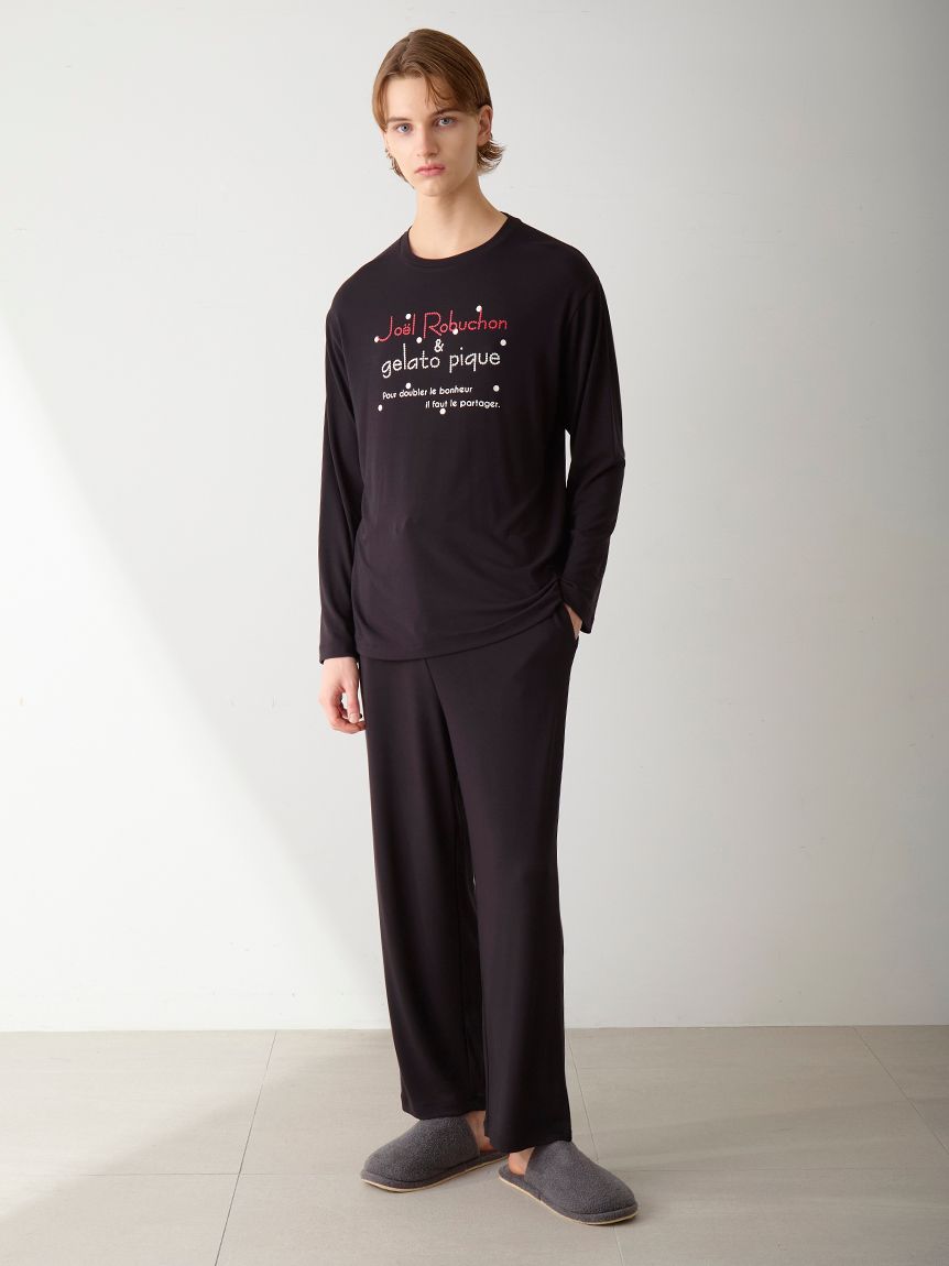 JOEL ROBUCHON】【HOMME】ドットワンポイントロンT(カットソー・T