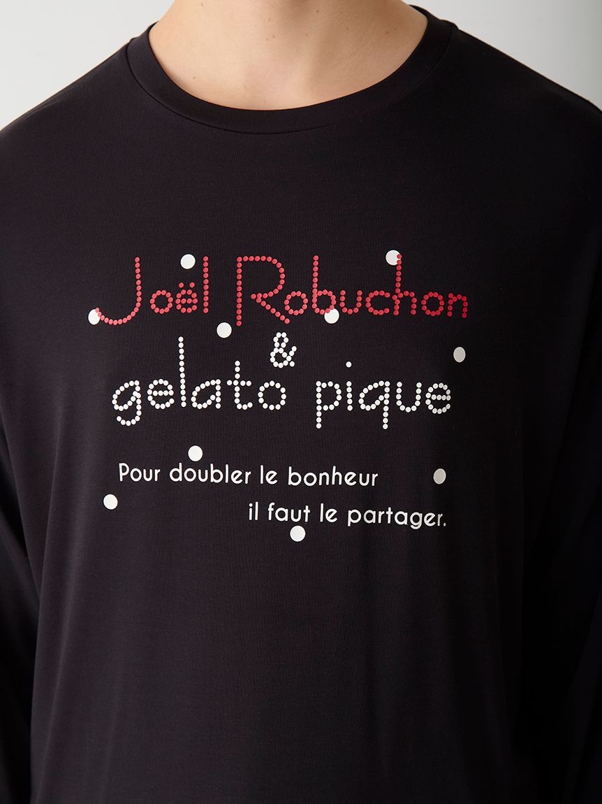 JOEL ROBUCHON】【HOMME】ドットワンポイントロンT(カットソー・T