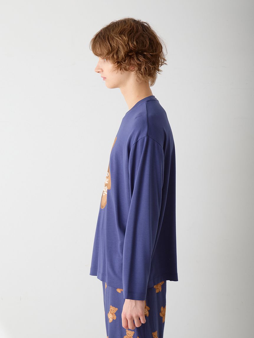 アレキサンダーワン テディベア ストーン ロゴ ロンT Mサイズ　極美品 アレキサンダーワン テディベア ストーン ロゴ ロンT Mサイズ 極美品