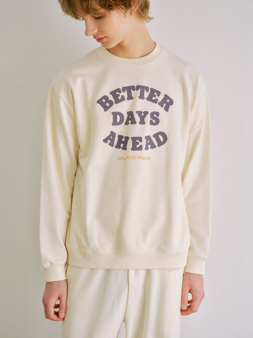 HOMME】裏毛プリントプルオーバー(カットソー・Tシャツ)｜ルームウェア