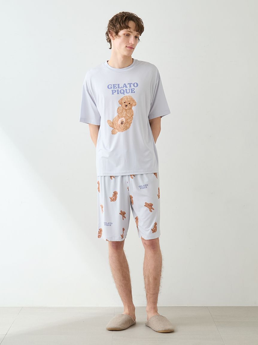 HOMME】ドッグワンポイントTシャツ(カットソー・Tシャツ)｜ルーム
