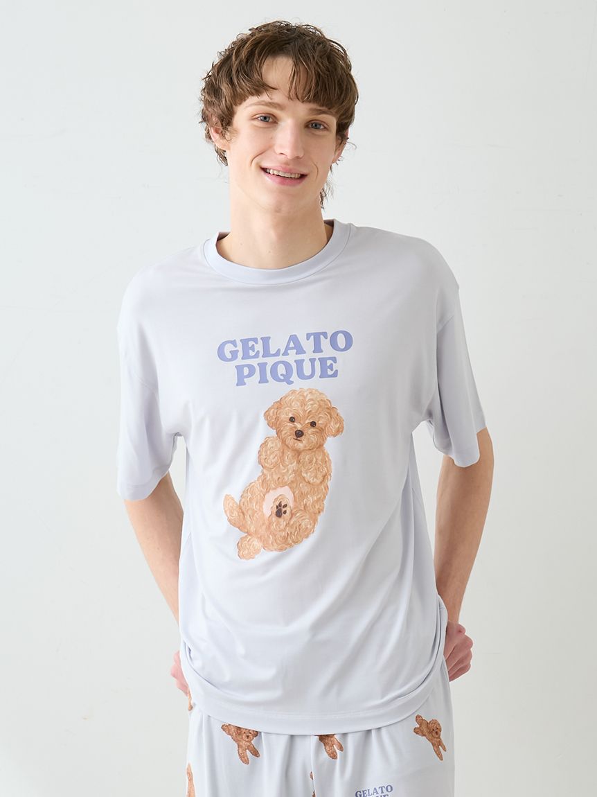 HOMME】ドッグワンポイントTシャツ(カットソー・Tシャツ)｜ルーム