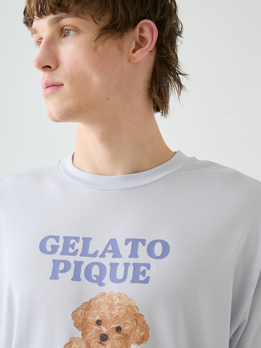 HOMME】ドッグワンポイントTシャツ(カットソー・Tシャツ)｜ルーム
