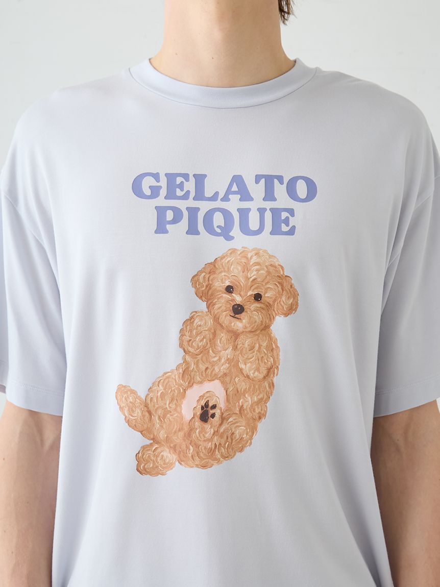ジェラートピケ トイプードルワンポイントTシャツ Amazon | [ジェラート ピケ] トイプードルワンポイントTシャツ