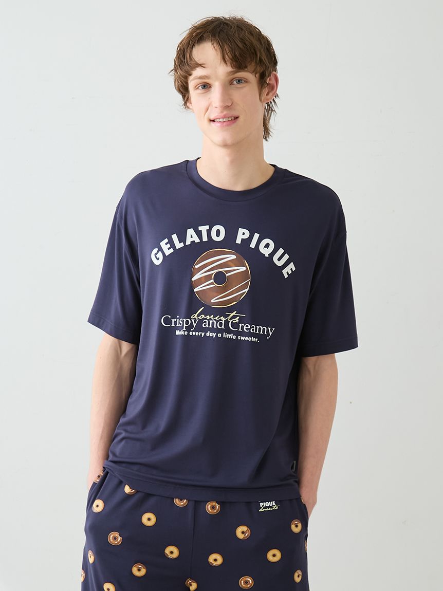 HOMME】ドーナツワンポイントプリントTシャツ(カットソー・Tシャツ