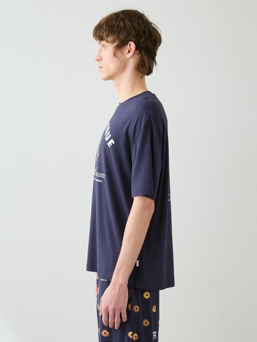 HOMME】ドーナツワンポイントプリントTシャツ(カットソー・Tシャツ