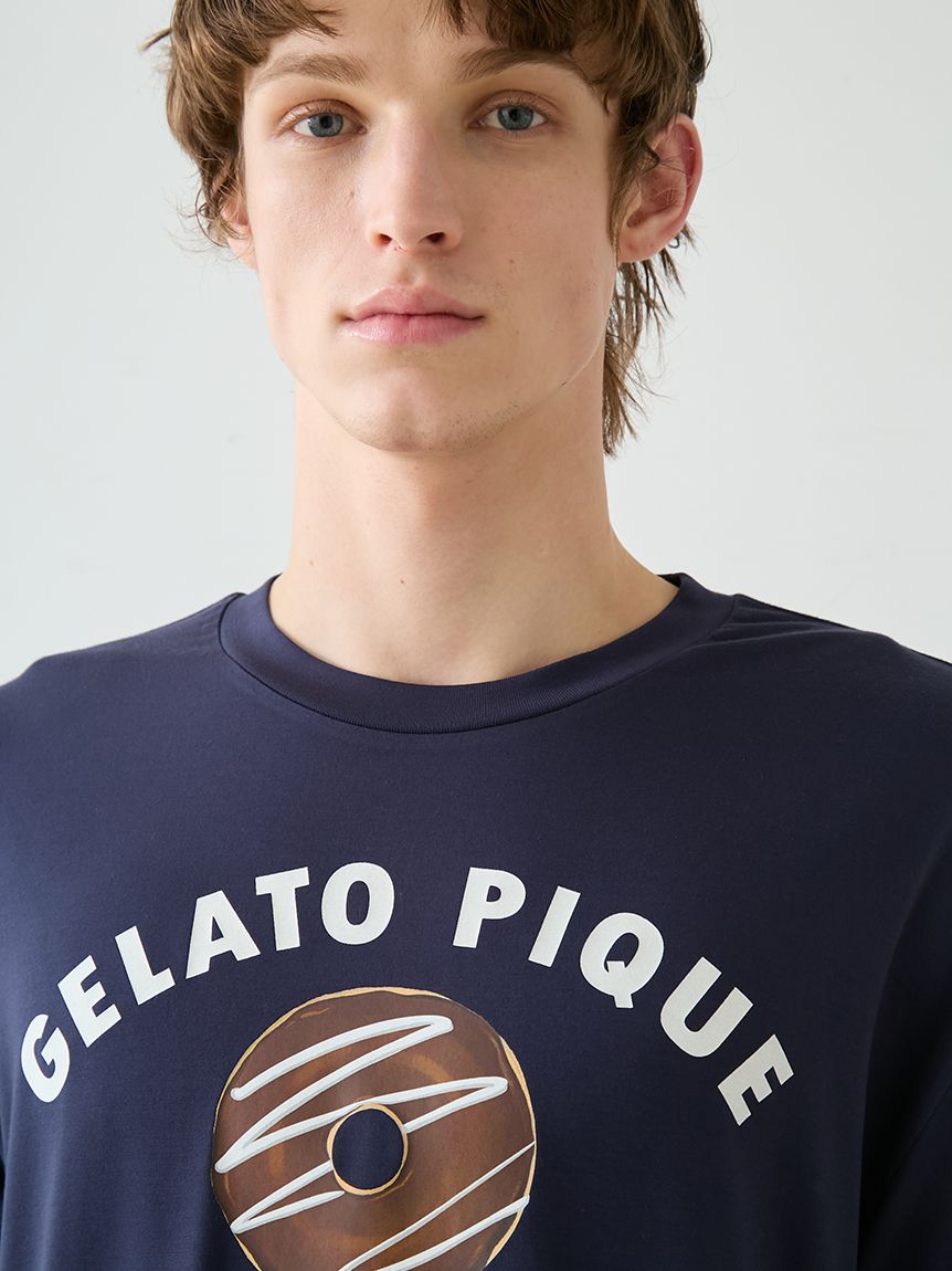 HOMME】ドーナツワンポイントプリントTシャツ(カットソー・Tシャツ