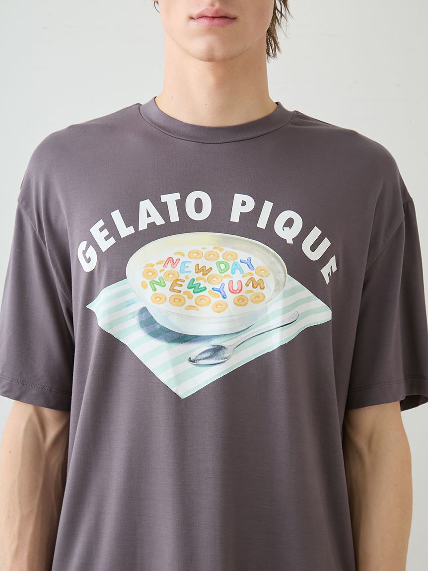 HOMME】シリアルワンポイントロゴTシャツ(カットソー・Tシャツ