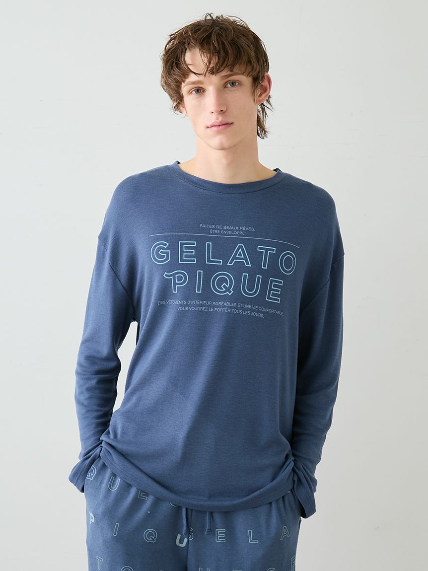 HOMME】吸湿発熱レーヨンロンT(カットソー・Tシャツ)｜ルームウェア
