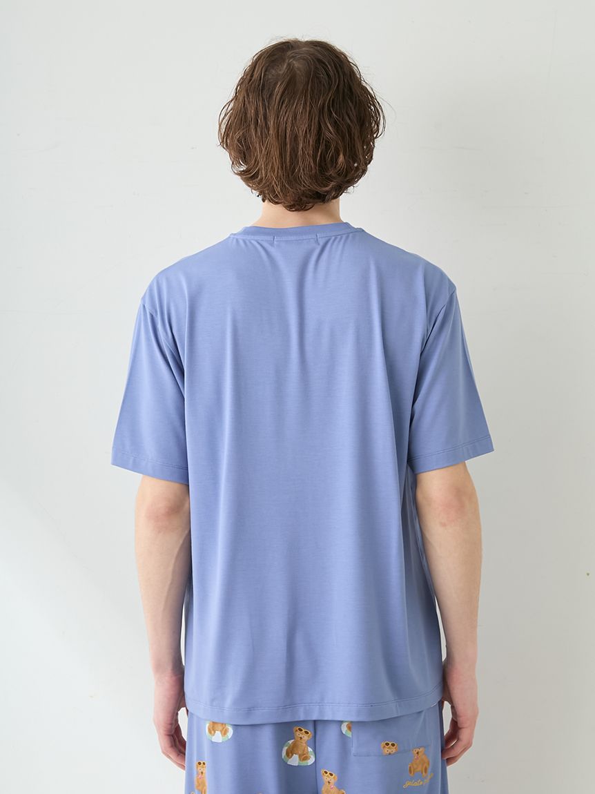 HOMME】【接触冷感】サマーベアワンポイントTシャツ(カットソー・T
