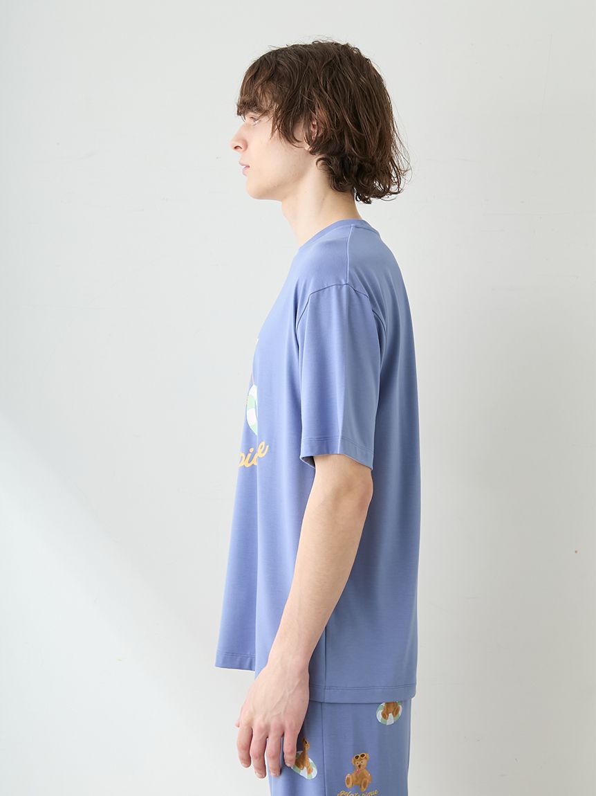 HOMME】【接触冷感】サマーベアワンポイントTシャツ(カットソー・T
