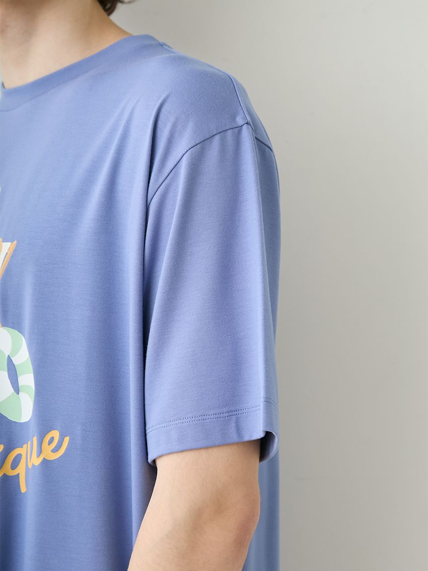 HOMME】【接触冷感】サマーベアワンポイントTシャツ(カットソー・T