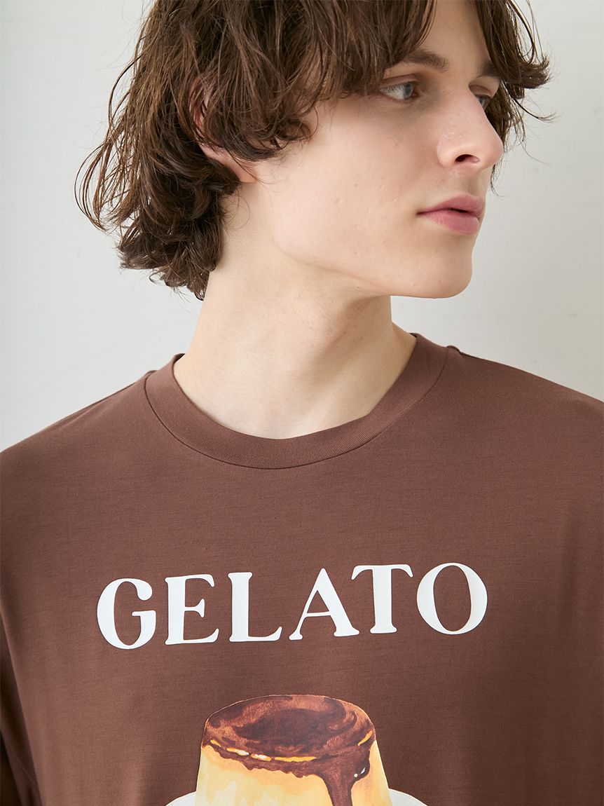 ONLINE限定】【HOMME】【接触冷感】プリンワンポイントTシャツ&ハーフ