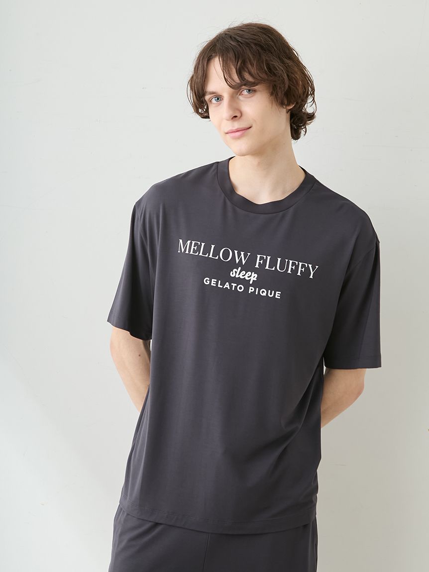 HOMME】【接触冷感】COOLレーヨンロゴTシャツ(カットソー・Tシャツ