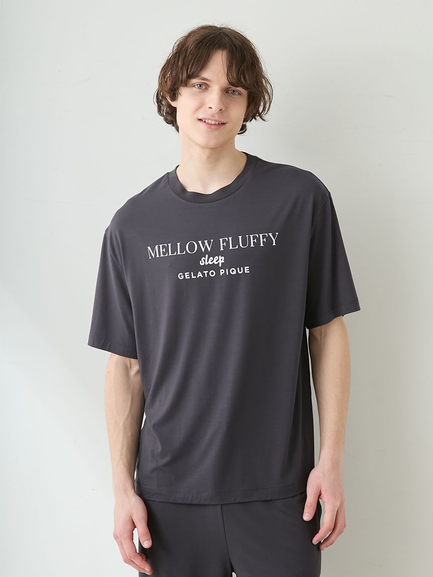 HOMME】【接触冷感】COOLレーヨンロゴTシャツ(カットソー・Tシャツ