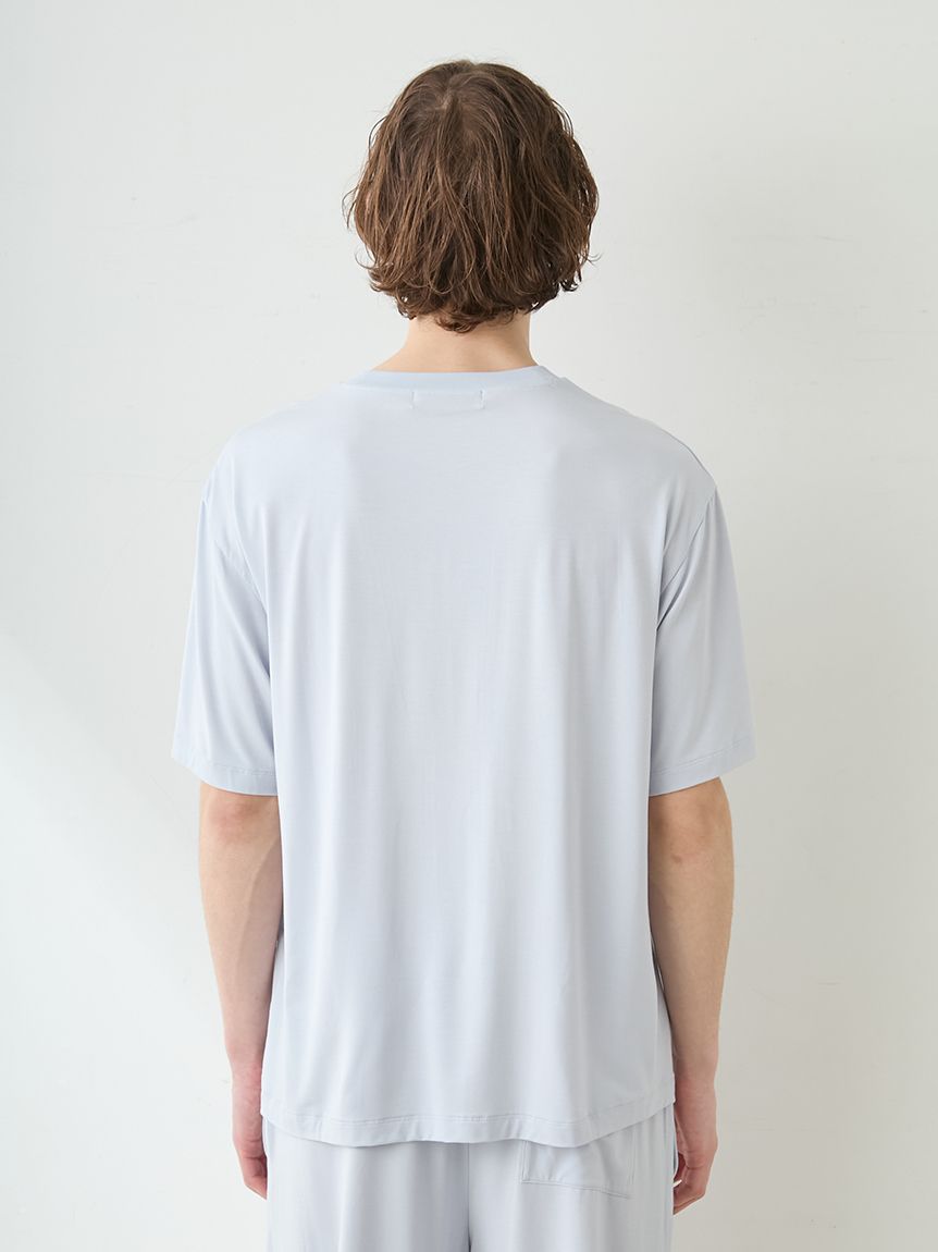 HOMME】【接触冷感】COOLレーヨンデザートロゴTシャツ(カットソー・T