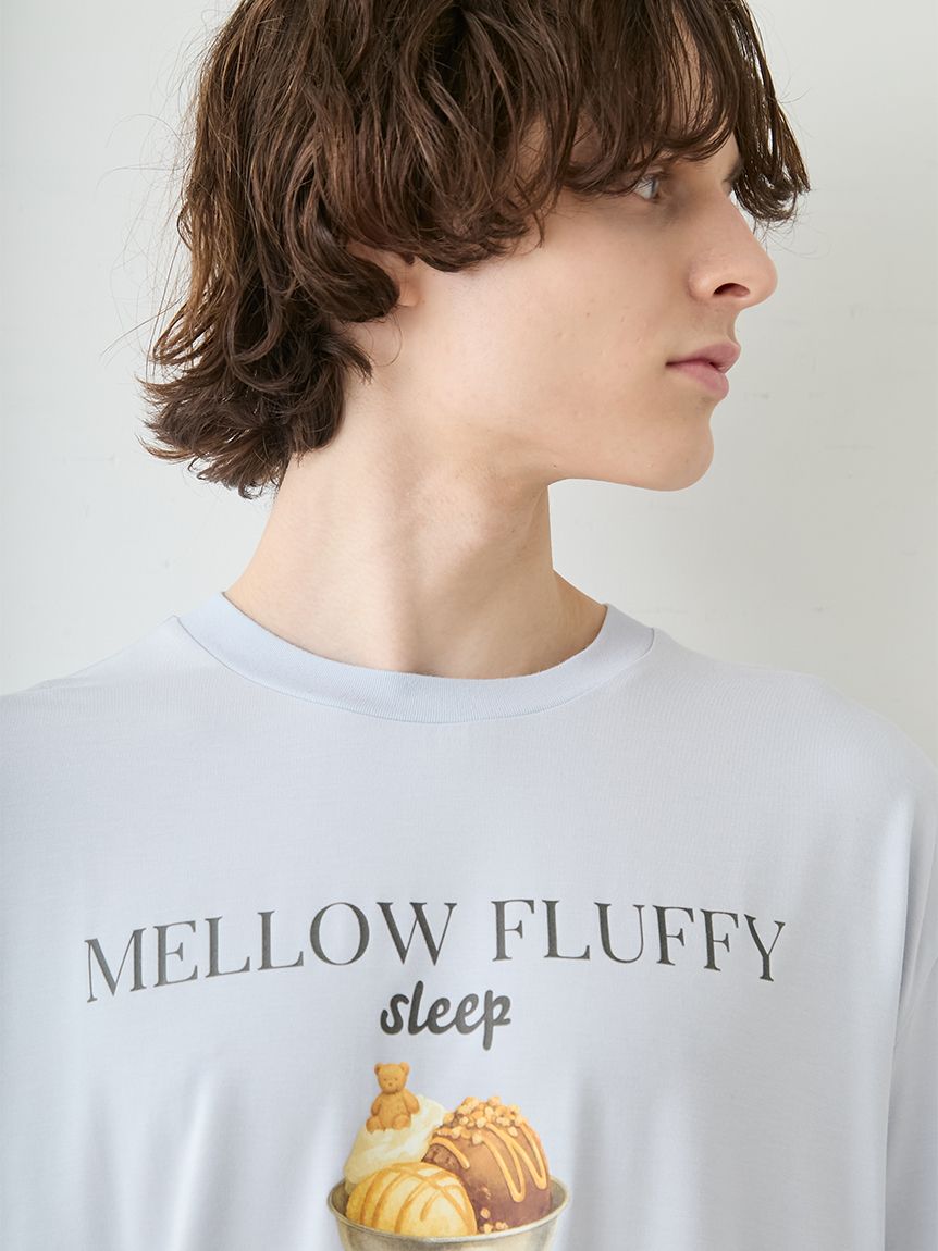 HOMME】【接触冷感】COOLレーヨンデザートロゴTシャツ(カットソー・T