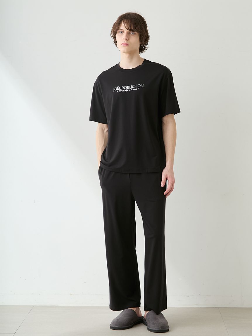 JOEL ROBUCHON】【HOMME】【持続冷感】ロゴプリントTシャツ(カットソー