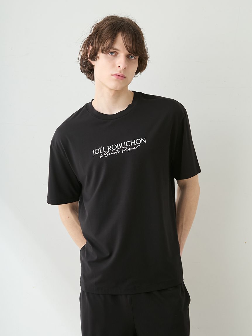 JOEL ROBUCHON】【HOMME】【持続冷感】ロゴプリントTシャツ(カットソー