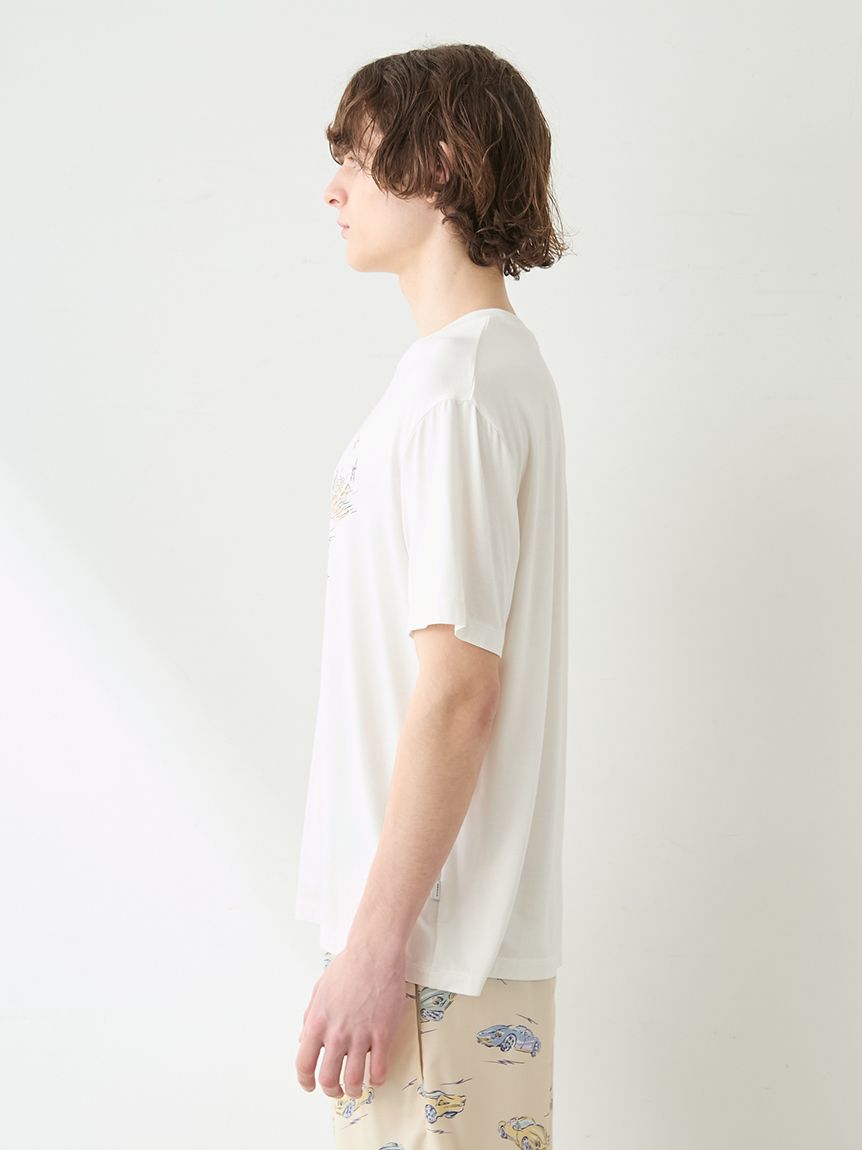 HOMME】【接触冷感】スタービークルワンポイントTシャツ(カットソー・T