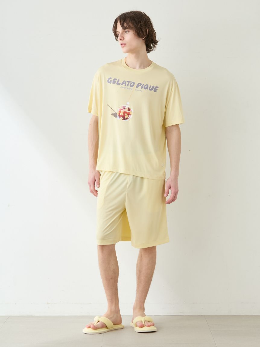 HOMME】【MINT SORBET by HEIQ MINT】【接触冷感】夏祭りワンポイントT