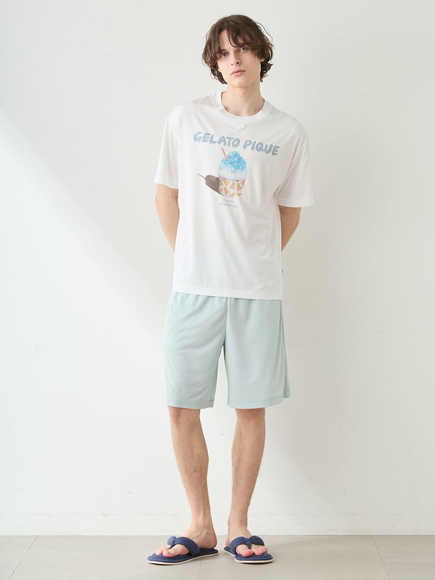 HOMME】【MINT SORBET by HEIQ MINT】【接触冷感】夏祭りワンポイントT