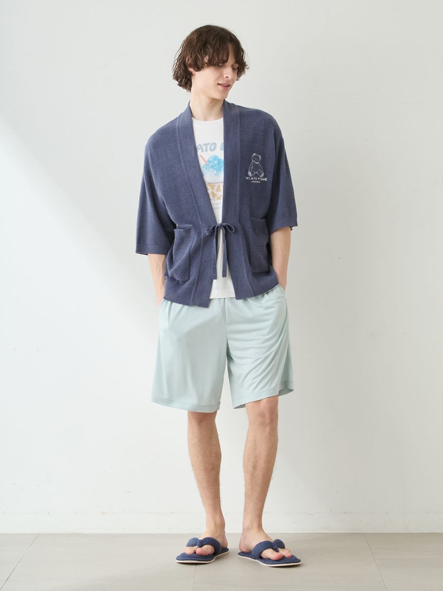 HOMME】【MINT SORBET by HEIQ MINT】【接触冷感】夏祭りワンポイントT