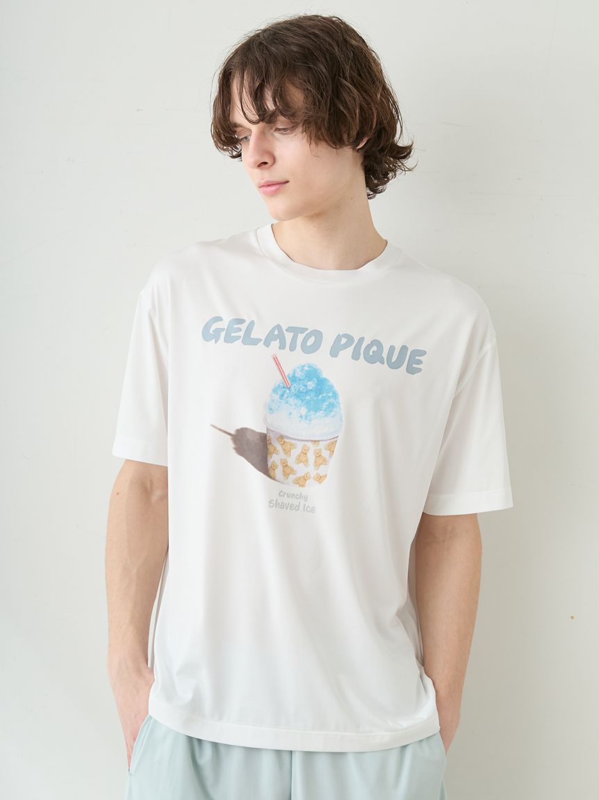 HOMME】【MINT SORBET by HEIQ MINT】【接触冷感】夏祭りワンポイントT