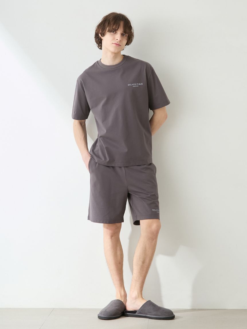 HOMME】【接触冷感】GIZAコットンジャージーセットアップ(ハーフパンツ