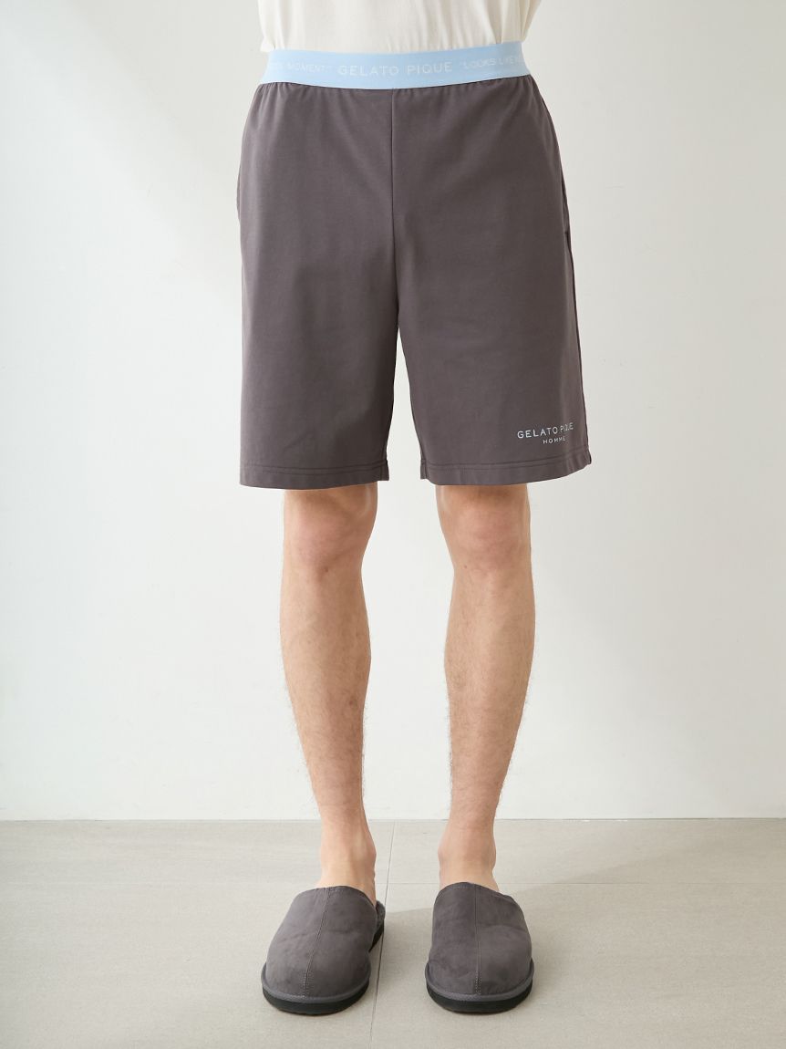 HOMME】【接触冷感】GIZAコットンジャージーセットアップ(ハーフパンツ