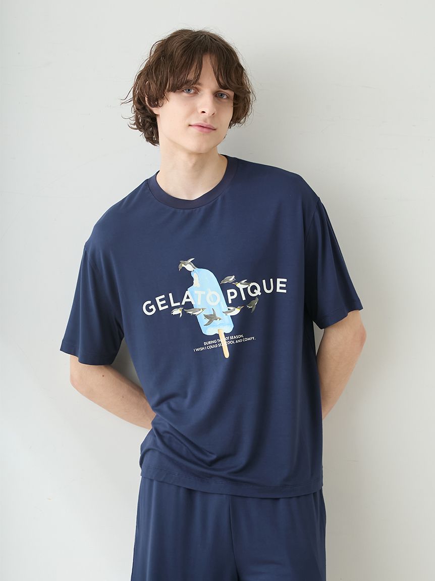 HOMME】【接触冷感】アイスポップジャージーTシャツ(シャツ)｜ルーム