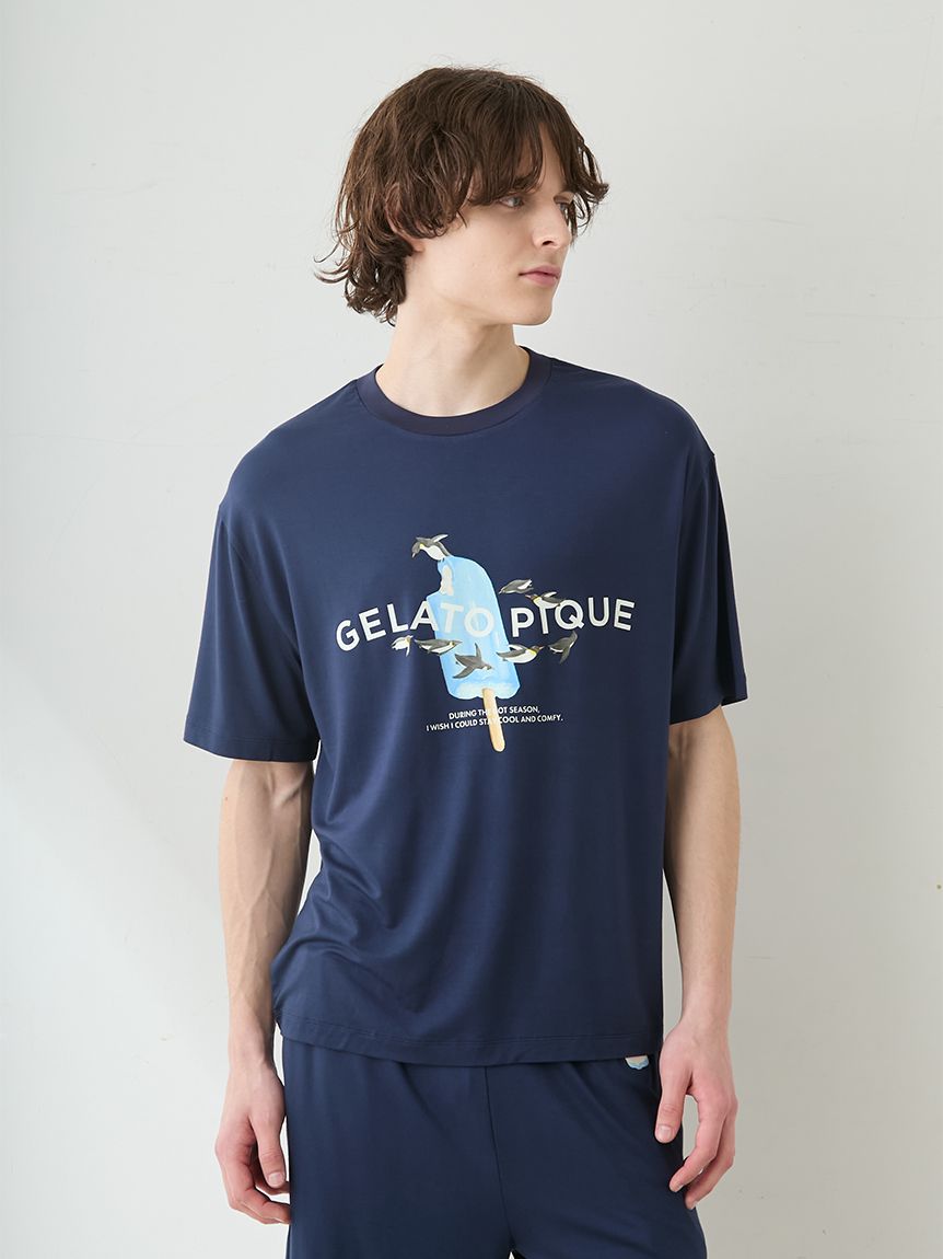 HOMME】【接触冷感】アイスポップジャージーTシャツ(シャツ)｜ルーム