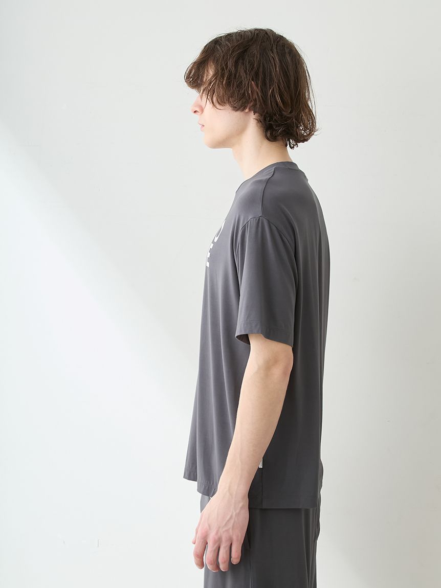 ONLINE限定】【HOMME】【接触冷感】レーヨンジェラートベアプリントT
