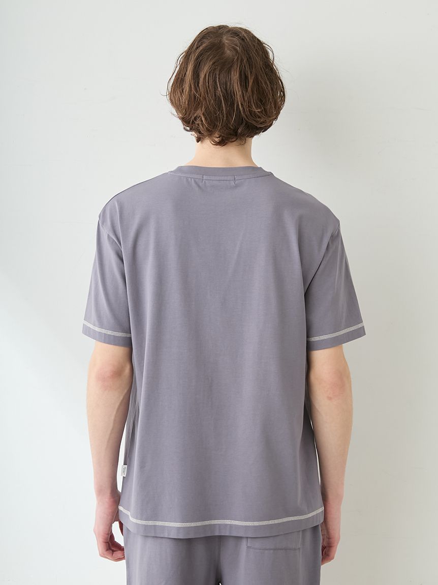 HOMME】【接触冷感】アイスクリームベアワンポイントTシャツ