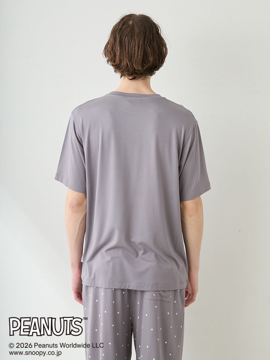 PEANUTS】【HOMME】【接触冷感】ワンポイントTシャツ(カットソー・T