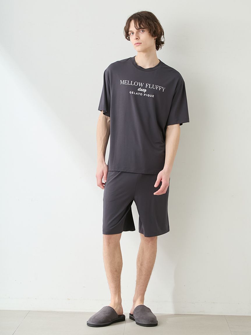 ラッピング済み】【HOMME】【接触冷感】COOLレーヨンデザートロゴT