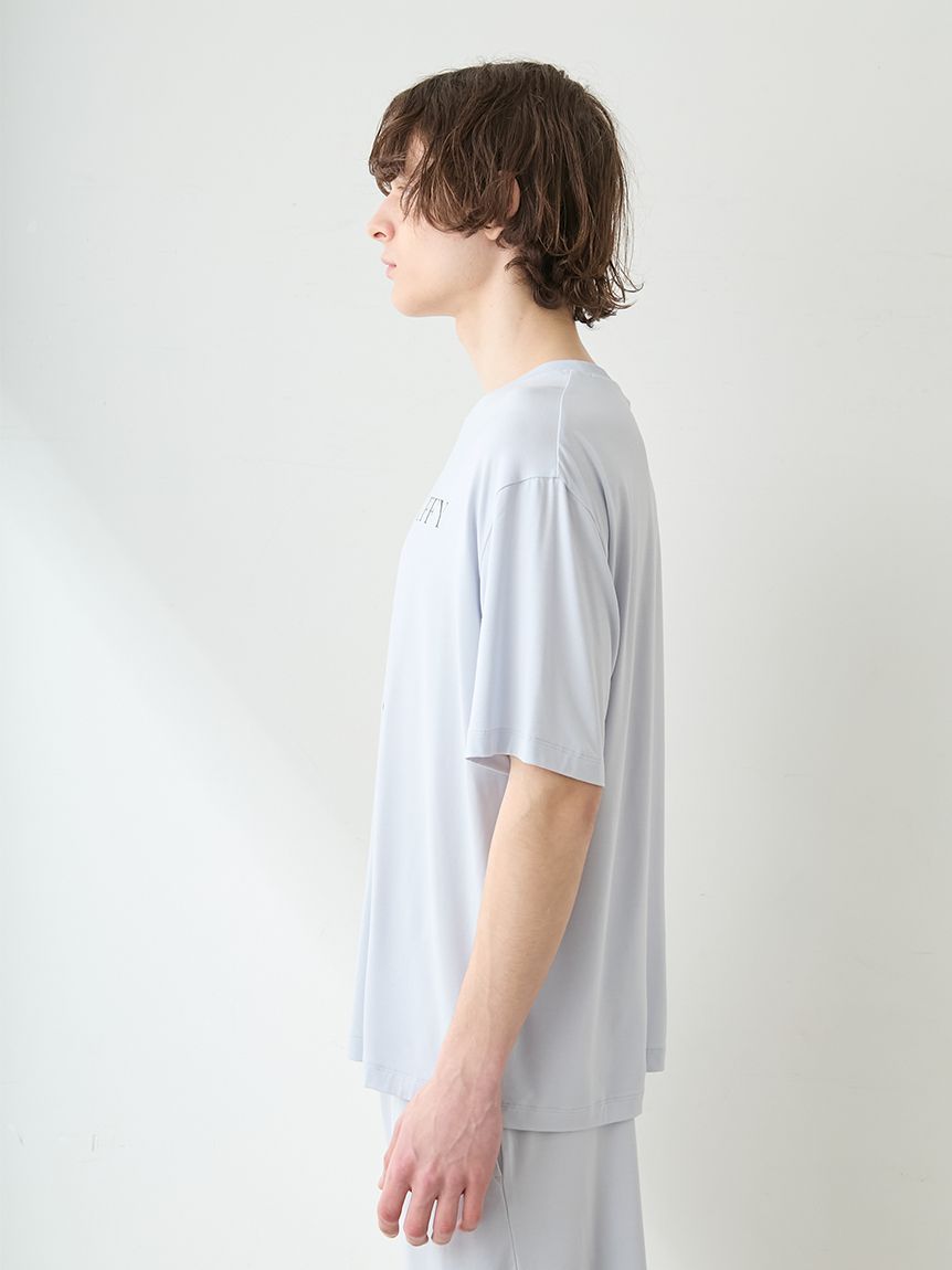 ラッピング済み】【HOMME】【接触冷感】COOLレーヨンデザートロゴT