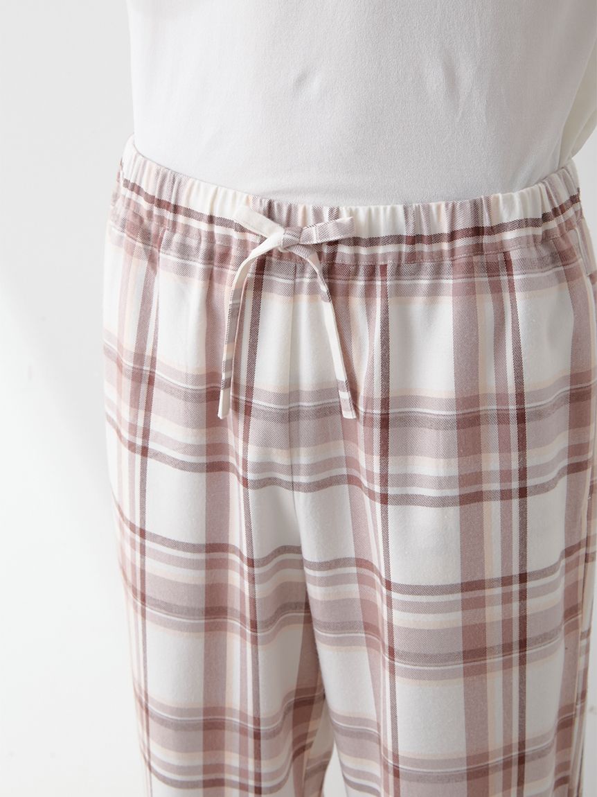 HOMME】トレンドチェック柄ロングパンツ(ロングパンツ)｜ルームウェア