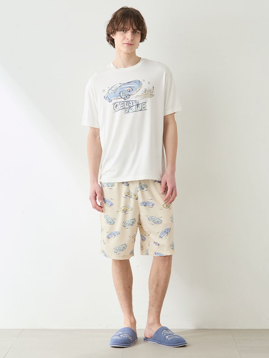 HOMME】【接触冷感】スタービークル柄ハーフパンツ(ハーフパンツ