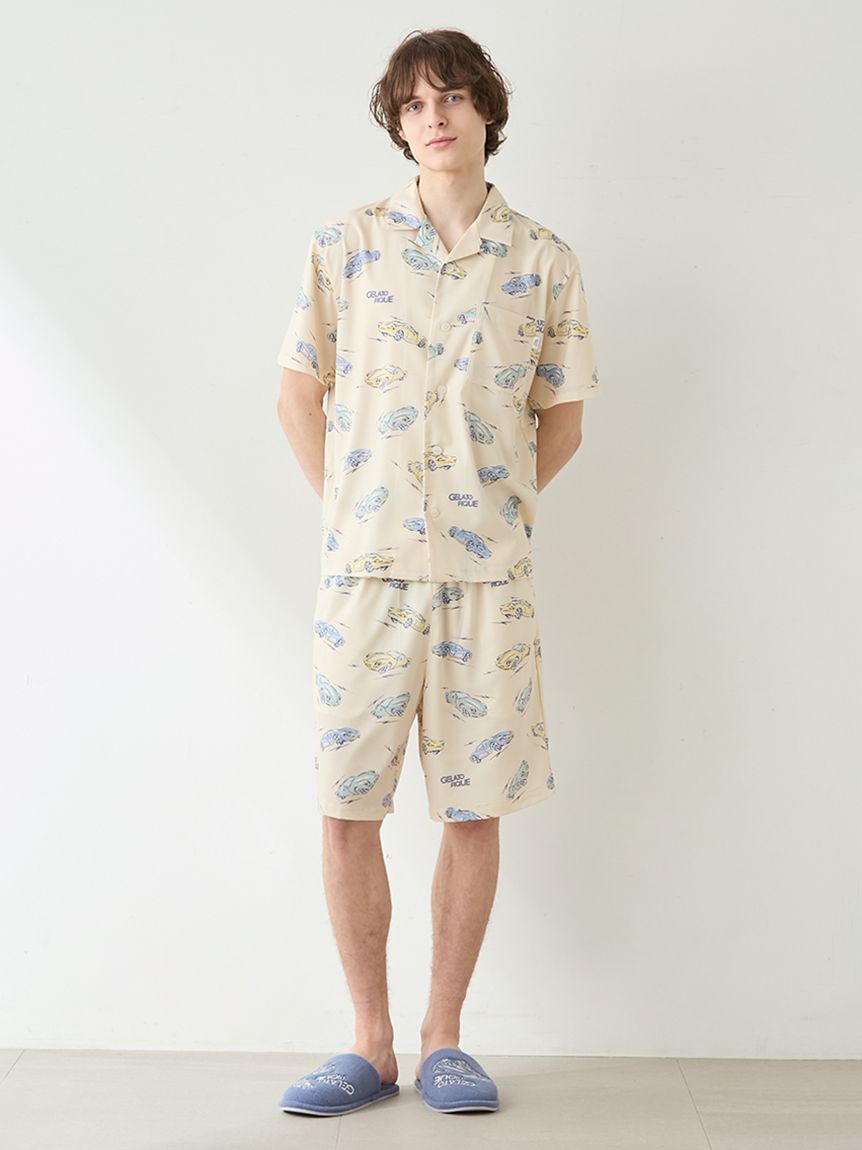 HOMME】【接触冷感】スタービークル柄ハーフパンツ(ハーフパンツ