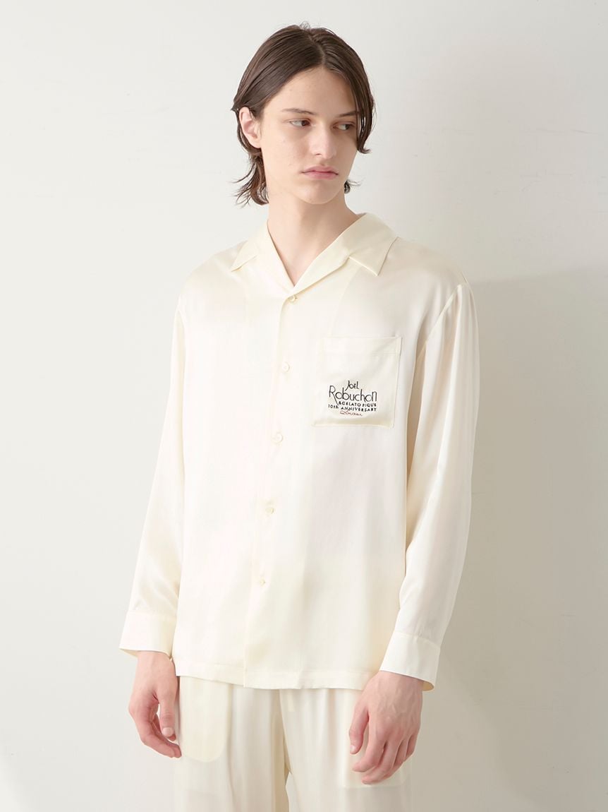 JOEL ROBUCHON】【販路限定】【HOMME】シルクサテンシャツ＆ロング