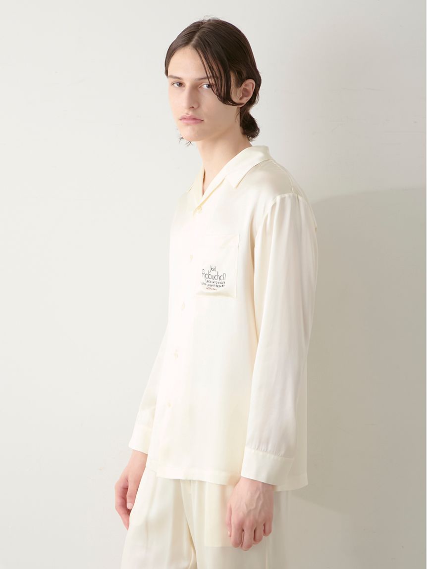 JOEL ROBUCHON】【販路限定】【HOMME】シルクサテンシャツ＆ロング