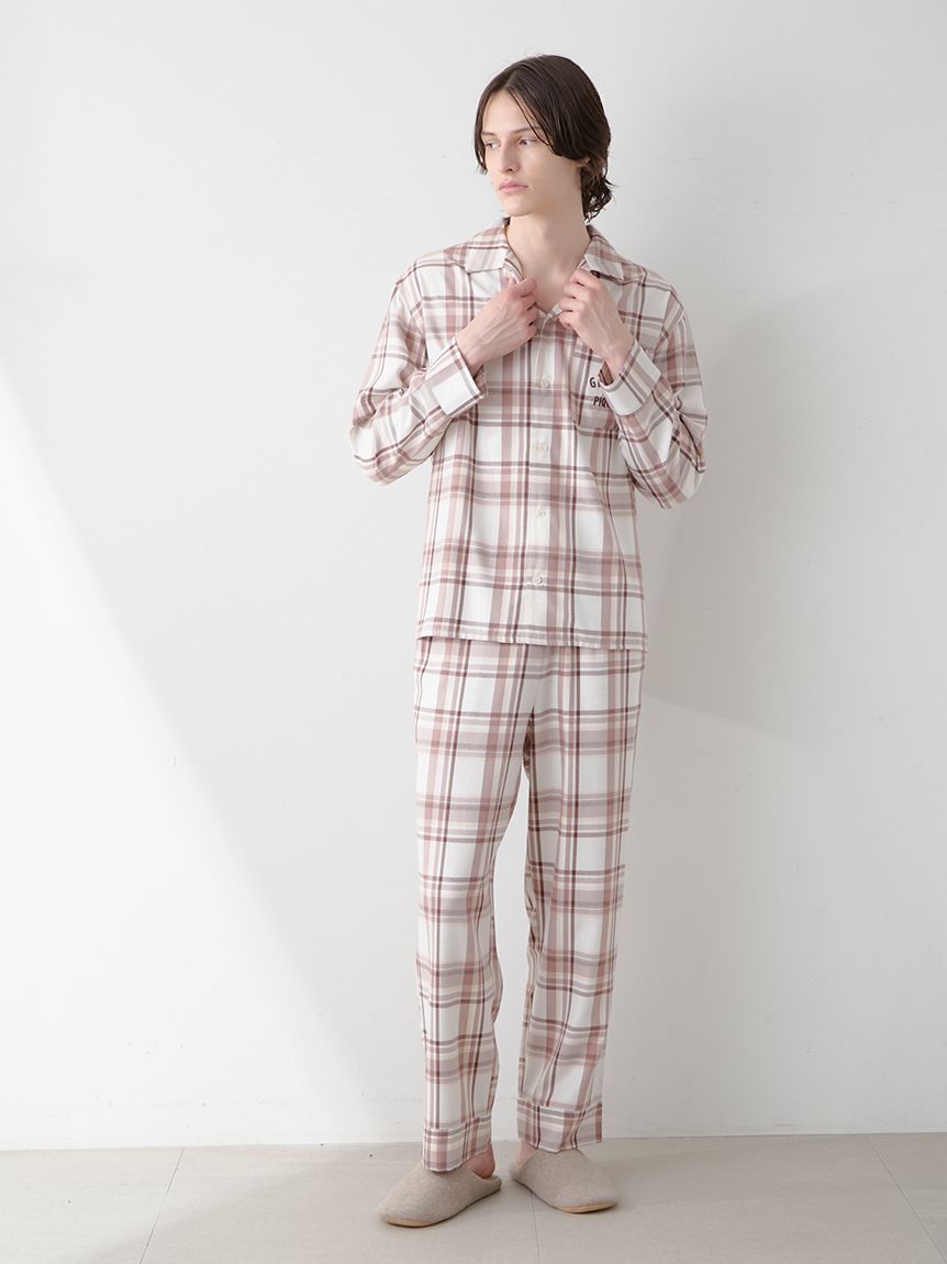 HOMME】トレンドチェック柄シャツ(シャツ)｜ルームウェア・パジャマ