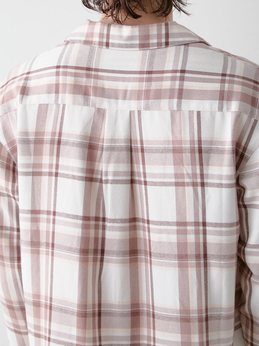 HOMME】トレンドチェック柄シャツ(シャツ)｜ルームウェア・パジャマ