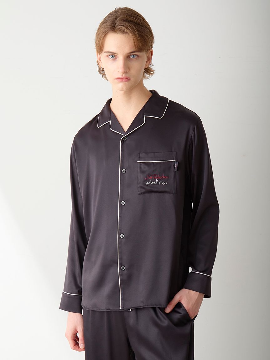 JOEL ROBUCHON】【HOMME】サテンシャツ(シャツ)｜ルームウェア
