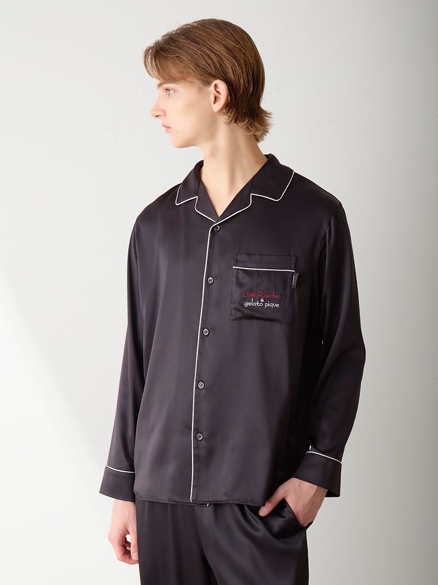JOEL ROBUCHON】【HOMME】サテンシャツ(シャツ)｜ルームウェア