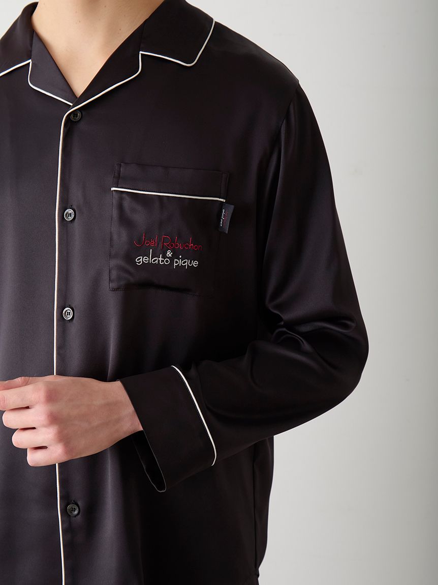 JOEL ROBUCHON】【HOMME】サテンシャツ(シャツ)｜ルームウェア