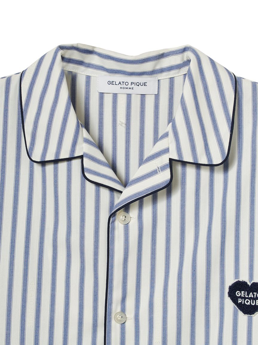 HOMME】ブロードストライプシャツ(シャツ)｜ルームウェア・パジャマ