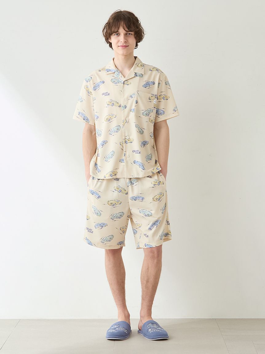HOMME】【接触冷感】スタービークル柄シャツ(シャツ)｜ルームウェア